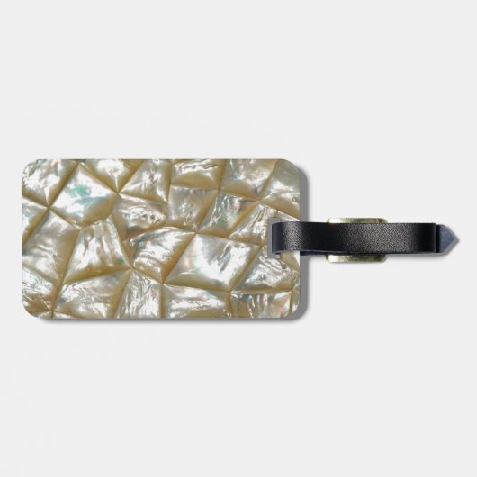 Moeder van parelontwerp bagagelabel (Achterkant horizontaal)