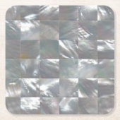 Moeder van parelontwerp kartonnen onderzetters (Voorkant)