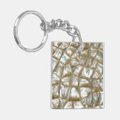 Moeder van parelontwerp sleutelhanger (Voorkant Links)