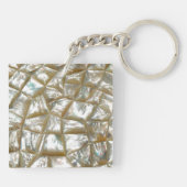 Moeder van parelontwerp sleutelhanger (Achterkant)