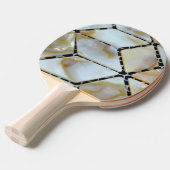 Moeder van parelontwerp tafeltennisbatje (Voorkant Gekanteld)