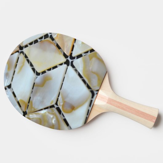 Moeder van parelontwerp tafeltennisbatje (Achterkant)