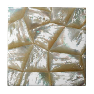 Moeder van parelontwerp tegeltje