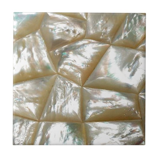 Moeder van parelontwerp tegeltje (Voorkant)