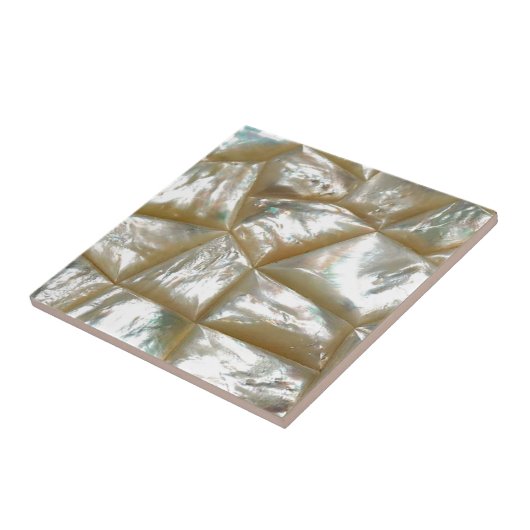 Moeder van parelontwerp tegeltje (Zijkant)