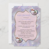 Moeder van parels die een babymeisje baart kaart (Voorkant)