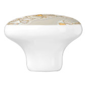 Moeder van parels en goudcellen, Abstract Keramische Knop (Zijkant)