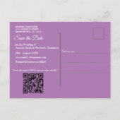 Moeder van Parels Samengevoegd als Liquid Swirls Aankondigingskaart (Achterkant)