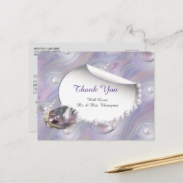 Moeder van Parels Samengevoegd als Liquid Swirls Briefkaart