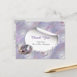 Moeder van Parels Samengevoegd als Liquid Swirls Briefkaart