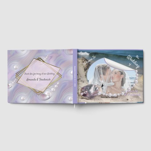 Moeder van Parels Samengevoegd als Liquid Swirls Gastenboek (Volledig)