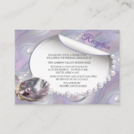 Moeder van Parels Samengevoegd als Liquid Swirls Informatiekaartje