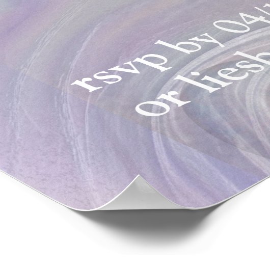 Moeder van Parels Samengevoegd als Liquid Swirls Poster (Hoek)