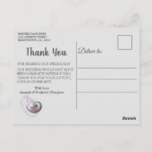 Moeder van Parels strandfeest  Briefkaart (Achterkant)