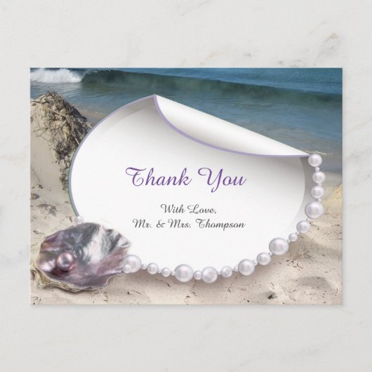 Moeder van Parels strandfeest  Briefkaart (Voorkant)