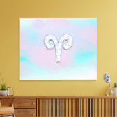 Moeder van parelstijl Aries Zodiac Sign Canvas Afdruk (Insitu (Woonkamer))