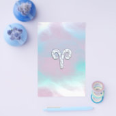 Moeder van parelstijl Aries Zodiac Sign Flyer (Enkel)