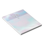 Moeder van parelstijl Aries Zodiac-symbool Notitieblok (Schuin)