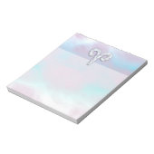 Moeder van parelstijl Aries Zodiac-symbool Notitieblok (Linkerzijde)