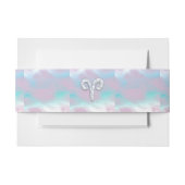 Moeder van parelstijl Aries Zodiac-symbool Uitnodigingen Wikkel (Voorkant Voorbeeld)