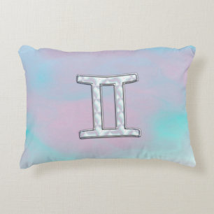 Moeder van parelstijl Gemini-dierentuin Accent Kussen