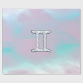 Moeder van parelstijl Gemini-dierentuin Cadeaupapier (Vlak)