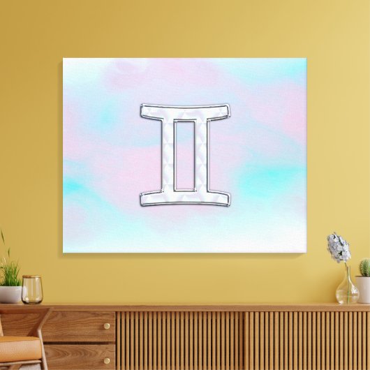 Moeder van parelstijl Gemini-dierentuin Canvas Afdruk (Insitu (Woonkamer))