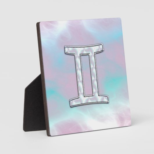 Moeder van parelstijl Gemini-dierentuin Fotoplaat (Voorkant)