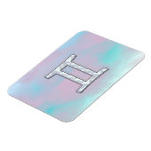 Moeder van parelstijl Gemini-dierentuin Magneet (Linkerzijde)