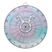 Moeder van Parelstijl Taurus Zodiac Horoscope Dartbord (Voorkant)