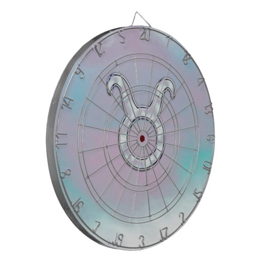 Moeder van Parelstijl Taurus Zodiac Horoscope Dartbord (Voorkant Links)