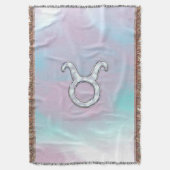 Moeder van Parelstijl Taurus Zodiac Horoscope Deken (Voorkant Verticaal)