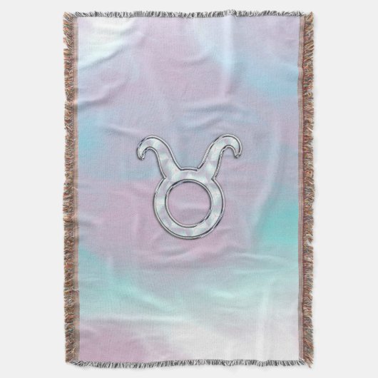 Moeder van Parelstijl Taurus Zodiac Horoscope Deken (Voorkant Verticaal)