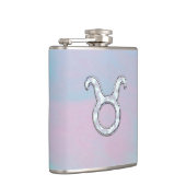 Moeder van Parelstijl Taurus Zodiac Horoscope Heupfles (Rechts)