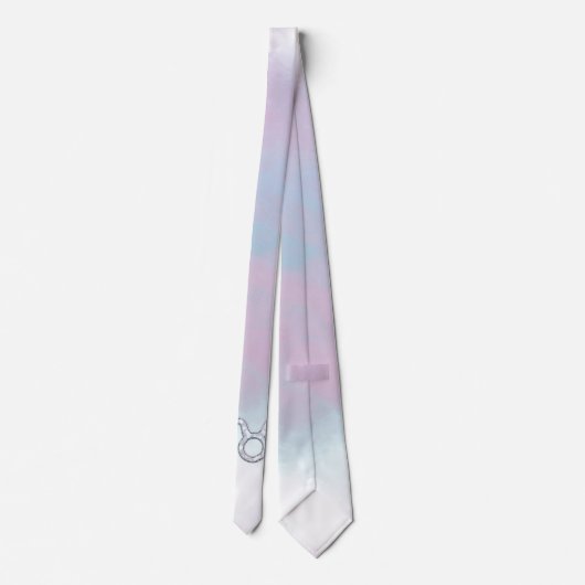 Moeder van parelstijl Taurus Zodiac Sign Stropdas (Achterkant)