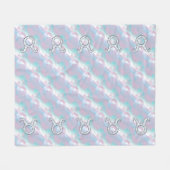 Moeder van parelstijl Taurus Zodiac Symbool Fleece Deken (Voorkant (Horizontaal))