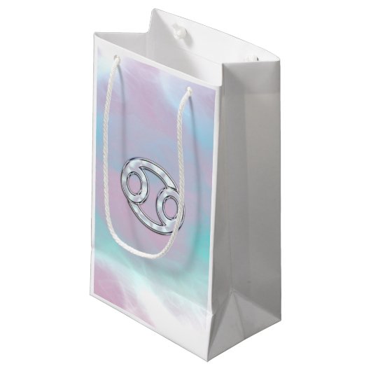 Moeder van parelstijlkankerdierentuin klein cadeauzakje (Voorkant Gekanteld)