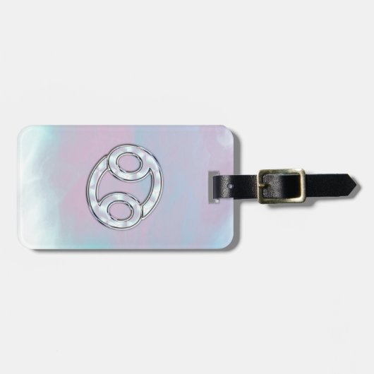 Moeder van parelstijlkankerschildertje bagagelabel (Voorkant horizontaal)