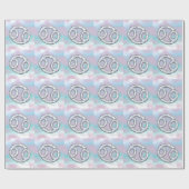 Moeder van parelstijlkankerschildertje cadeaupapier (Vlak)