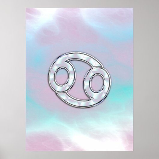 Moeder van parelstijlkankerschildertje poster (Voorkant)