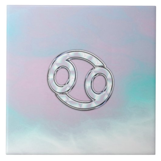 Moeder van parelstijlkankerschildertje tegeltje (Voorkant)