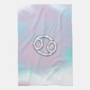 Moeder van parelstijlkankerschildertje theedoek