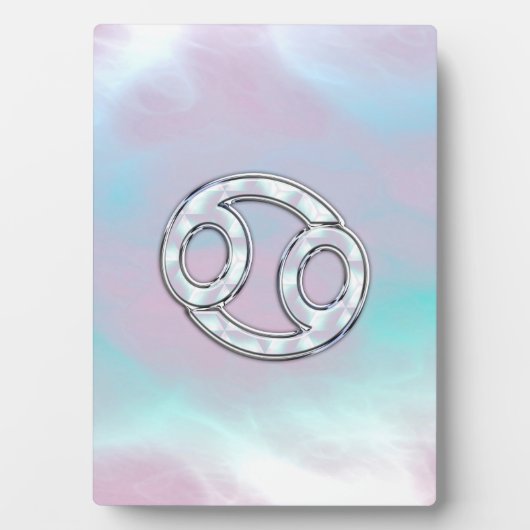 Moeder van parelstijlkankersymbool Astrologie Fotoplaat (voorkant)