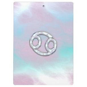 Moeder van parelstijlkankersymbool Astrologie Klembord