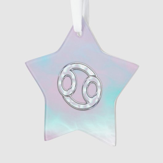 Moeder van parelstijlkankersymbool Astrologie Ornament (voorkant)