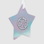 Moeder van parelstijlkankersymbool Astrologie Ornament (voorkant)