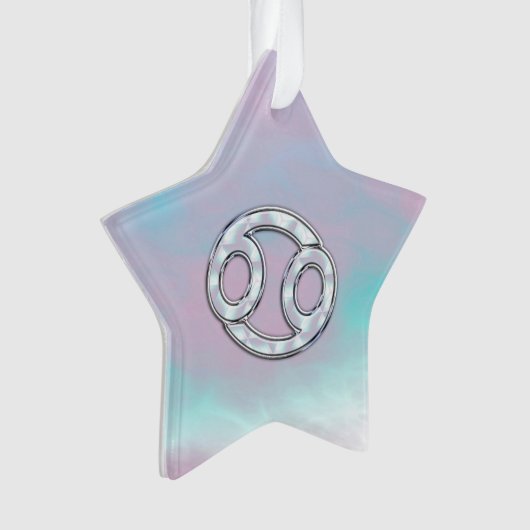 Moeder van parelstijlkankersymbool Astrologie Ornament (voorkant)