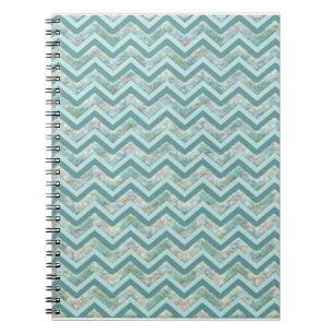 Moeder van Pearl Blauwgroen ZigZag Notitieboek