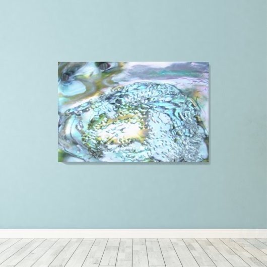 Moeder van Pearl Canvas Afdruk (Insitu (Houten vloer))