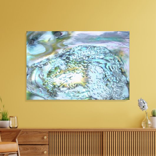 Moeder van Pearl Canvas Afdruk (Insitu (Woonkamer))